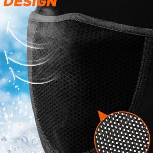 Fleece Balaclava Ski Mask with Movable Face Cover for Winter Sports main image 2